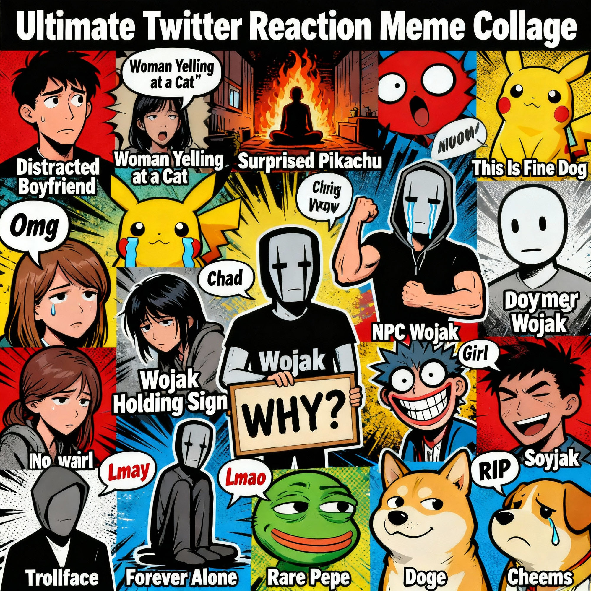 Twitter Reaction Memes Drawings - Create Your Own