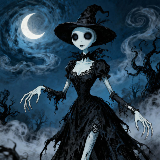 Tim Burton Style Drawings gallery