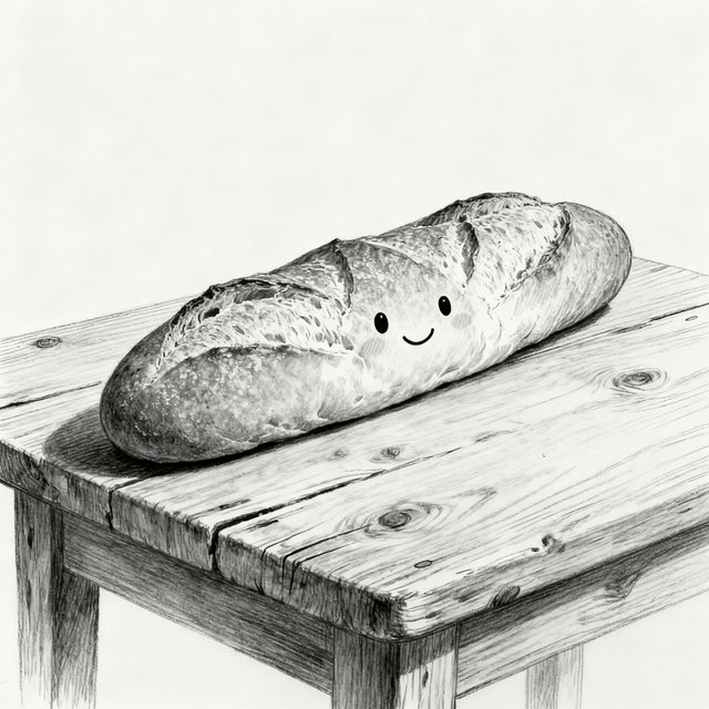 Baguette Drawings - AI Generated gallery