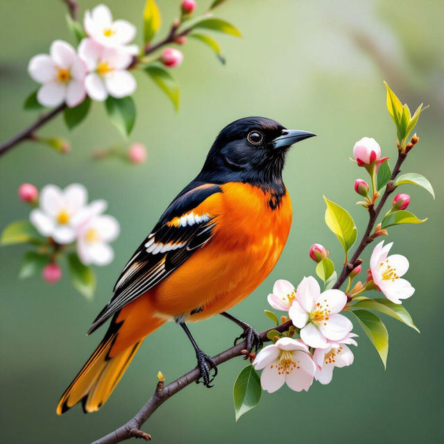 Picture Of A Baltimore Oriole gallery