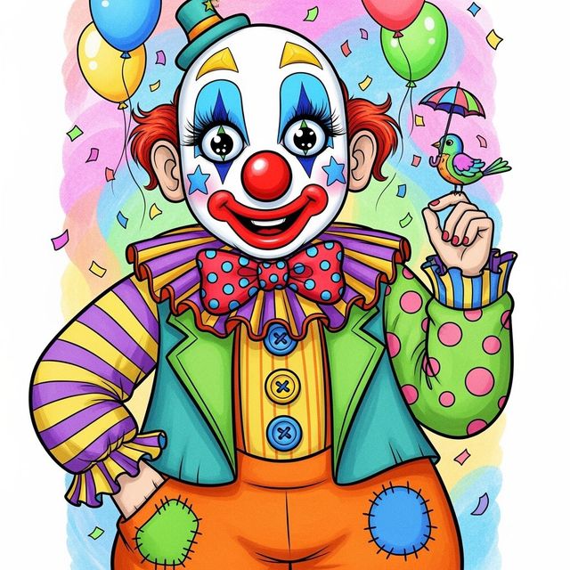 Create a Clown Drawing With AI gallery