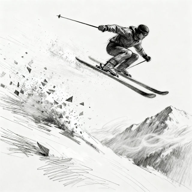 Skiing Drawings gallery