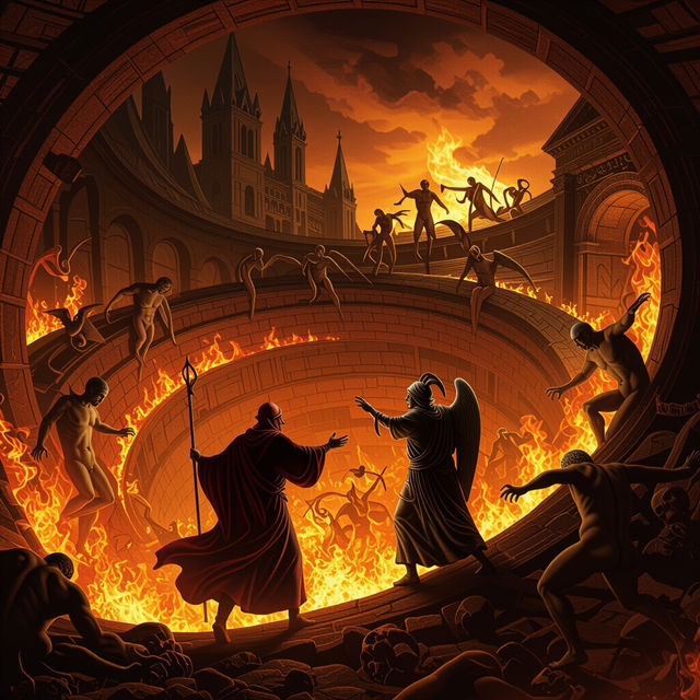 Dante Inferno Art - AI Generated gallery