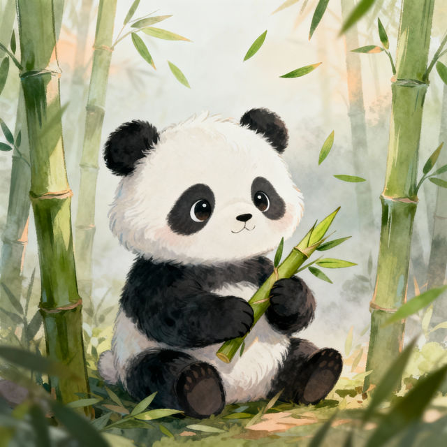 Panda Cartoon Drawings - Made With AI gallery