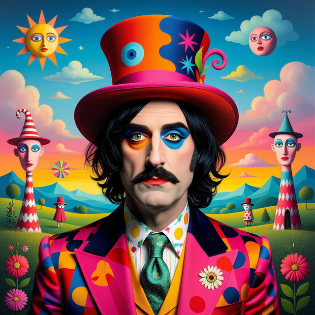 Create Surreal Noel Fielding Art with AI gallery