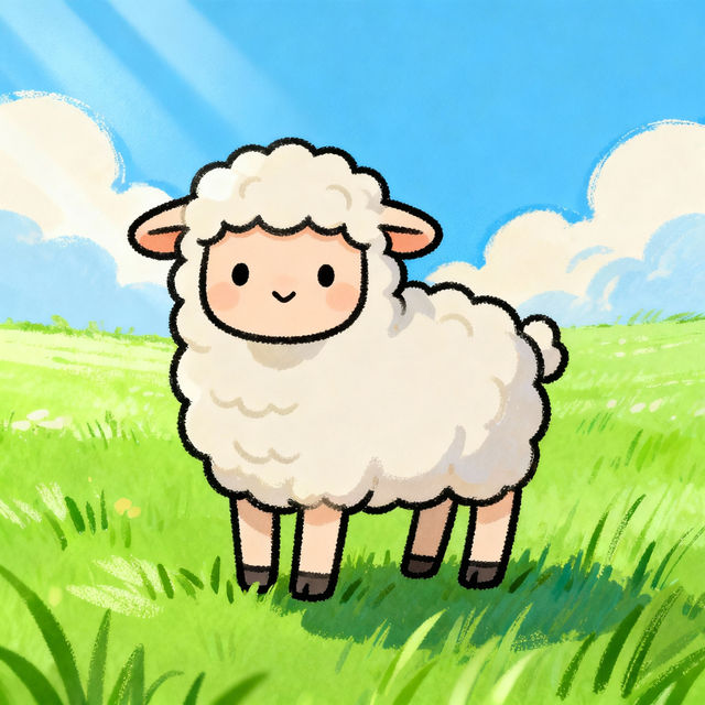 Easy Sheep Drawings gallery