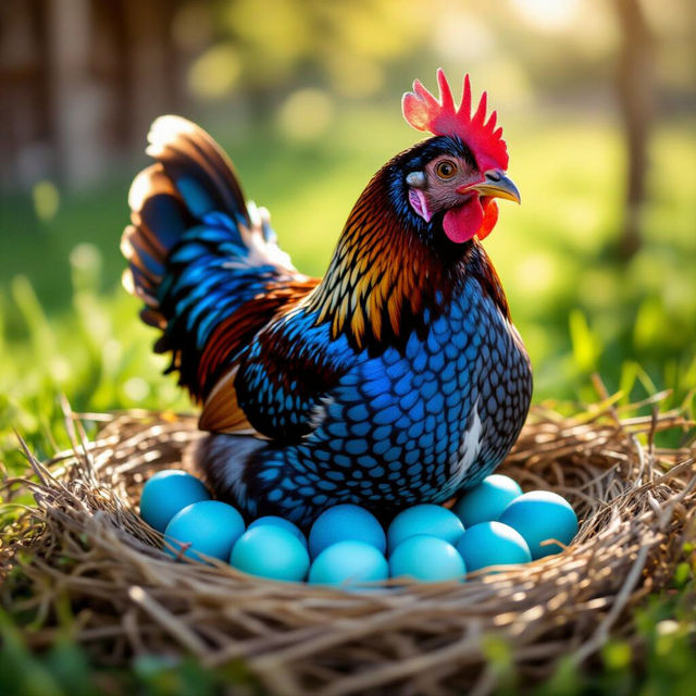 Pictures Of Chickens That Lay Blue Eggs gallery