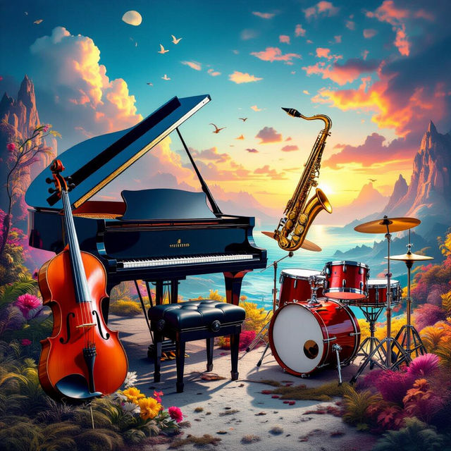 Musical Instruments Images - Created with AI gallery