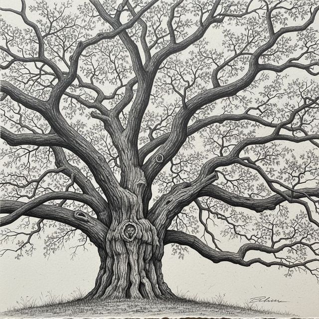 AI Tree Drawing Gallery gallery