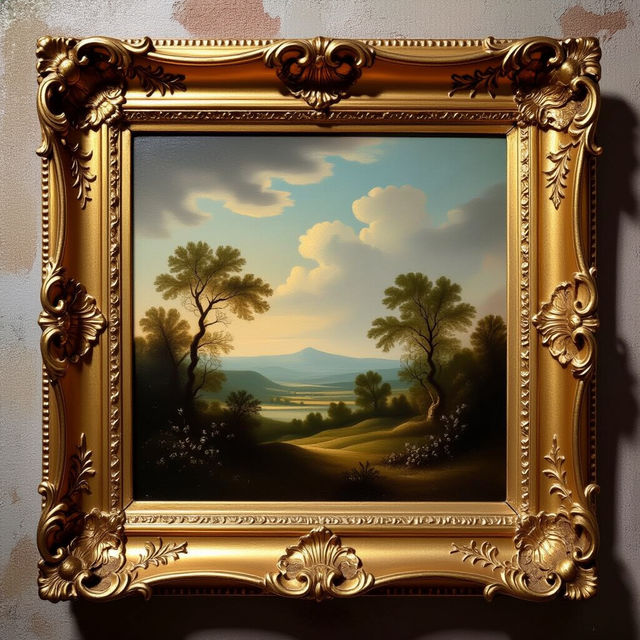 Vintage Gold Framed Wall Art gallery