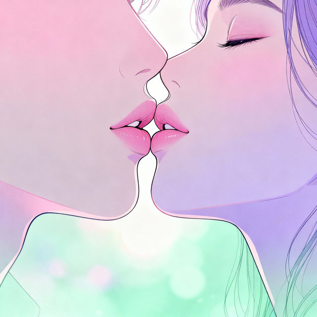Lip Kiss Drawings gallery
