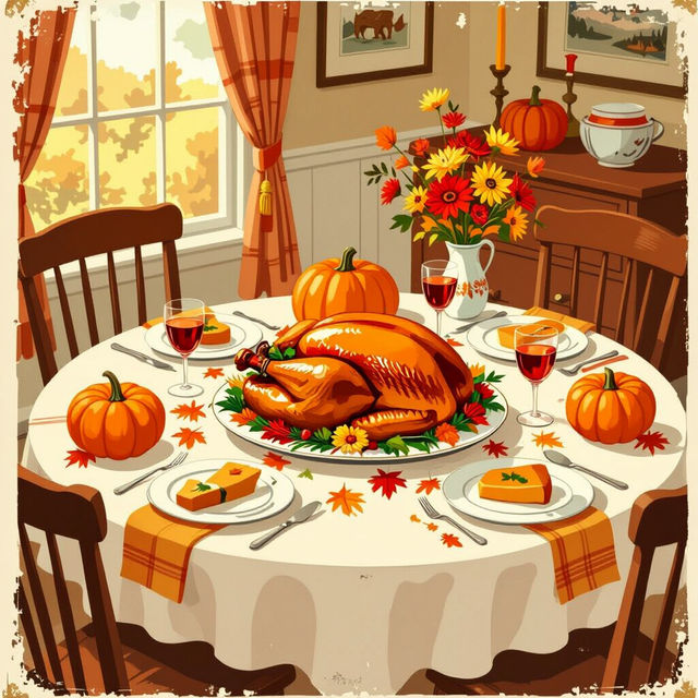 Retro Vintage Thanksgiving Images gallery