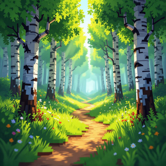 Minecraft Birch Forest Concept Art gallery