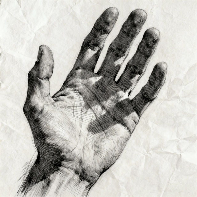 Human Hand Drawings - Created with AI gallery