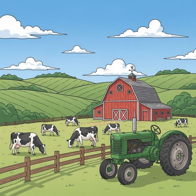 AI Farm Drawing Generator gallery