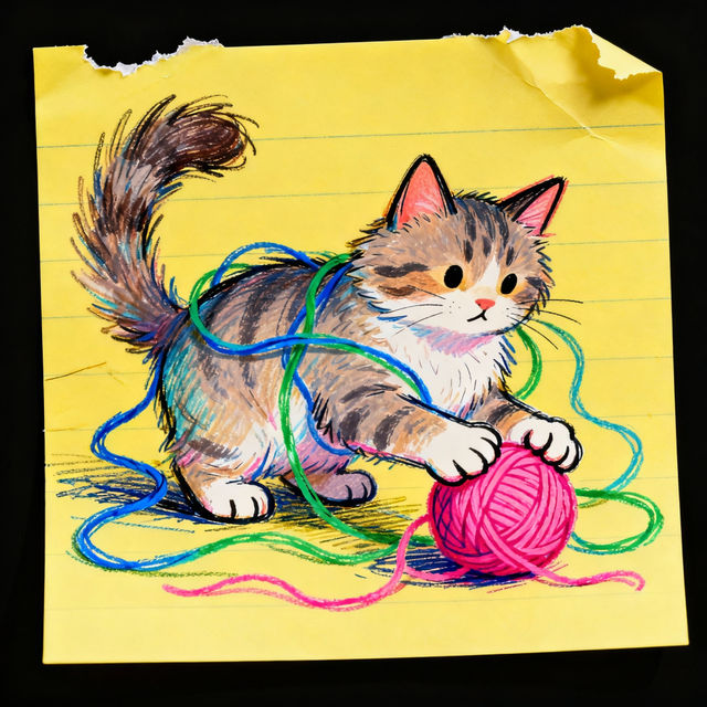 Sticky Note Drawings - AI Generated gallery