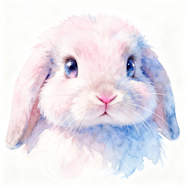 Cute Bunny Face Drawings - Made With AI gallery