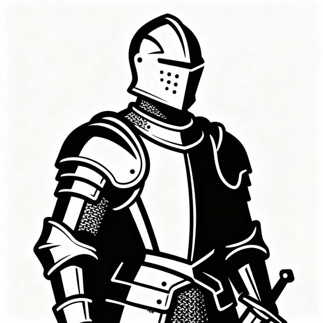 Simple Knight Drawings - AI Generated gallery