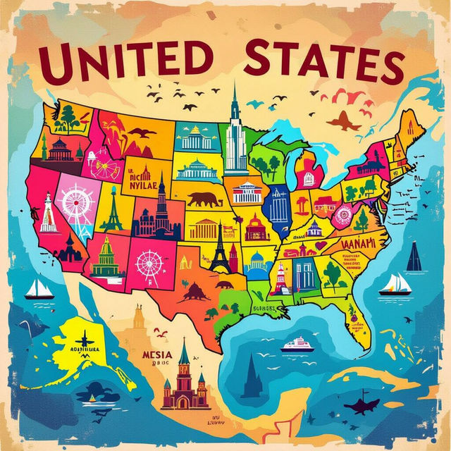 Picture Of A Map Of The United States gallery