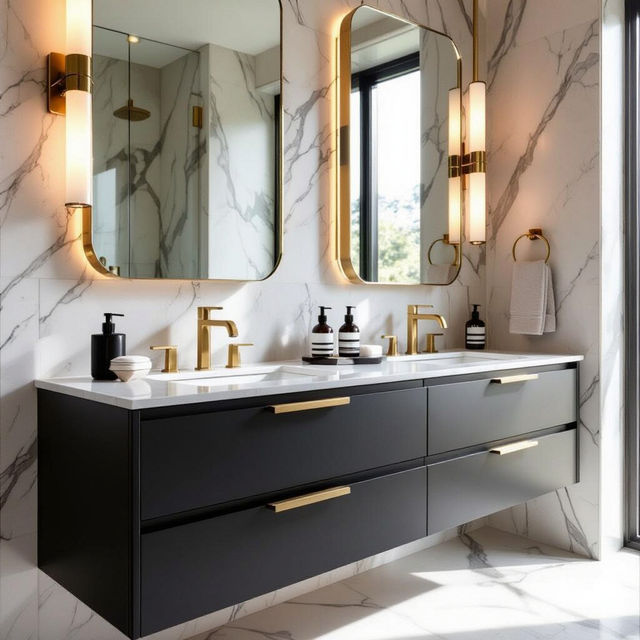 Pictures of Bathrooms With Mixed Metals gallery
