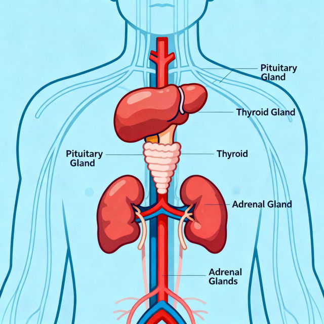 Endocrine System Drawings - Made With AI gallery