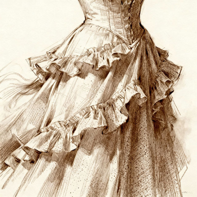 Ruffles Drawing - AI Generated Art gallery