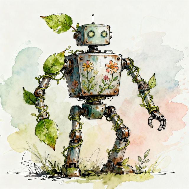 Wild Robot Drawings - AI Generated Art gallery