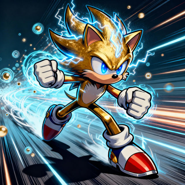 Cool Super Sonic Drawings gallery