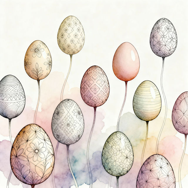 Eggs Drawing gallery