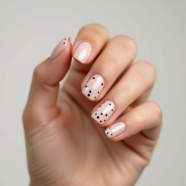 Minimalist Dot Nail Art gallery