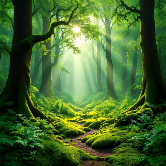 Green Forest Wallpaper gallery