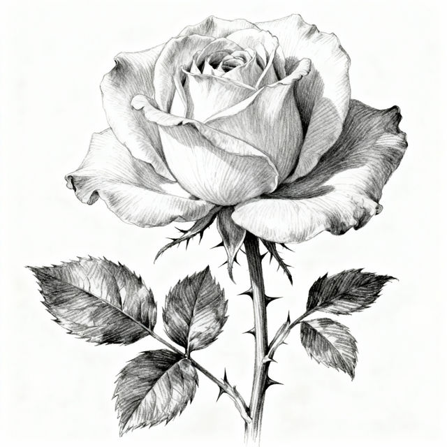 Pencil Art Flower Drawings gallery