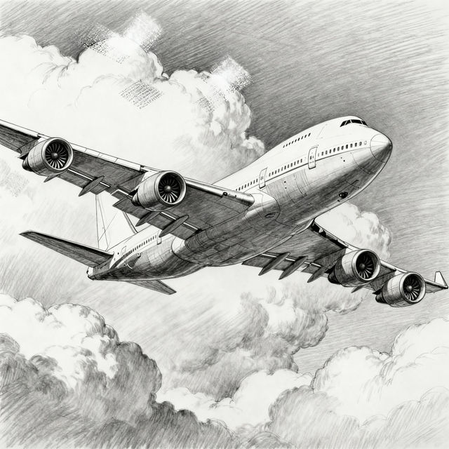 747 Drawings - AI Generated gallery