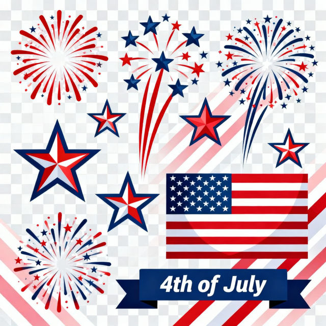 4th of July Clip Art - Free AI Generated gallery