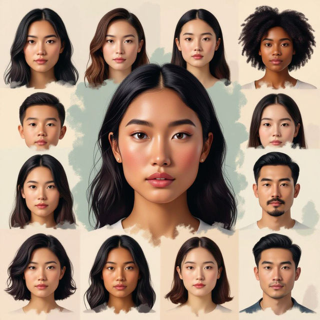 Pictures Of Faces - AI Generated gallery