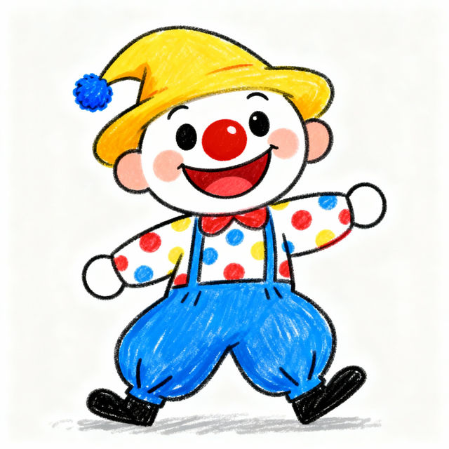 Clown Easy Drawing - AI Art gallery
