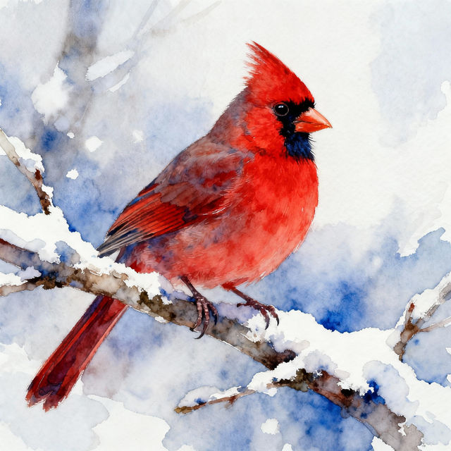 Cardinal Bird Drawings - AI Generated gallery