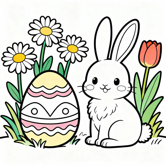 Easter Coloring Pictures - Made With AI gallery