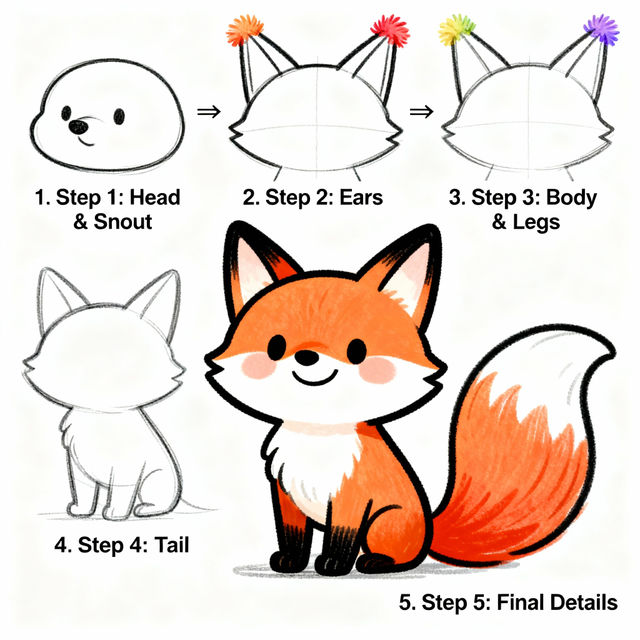 Step By Step Animal Drawings gallery