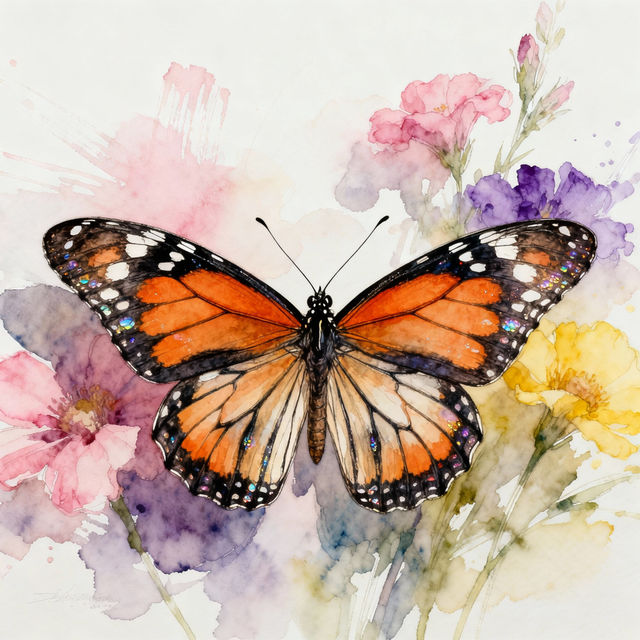 Beautiful Butterfly Drawings gallery