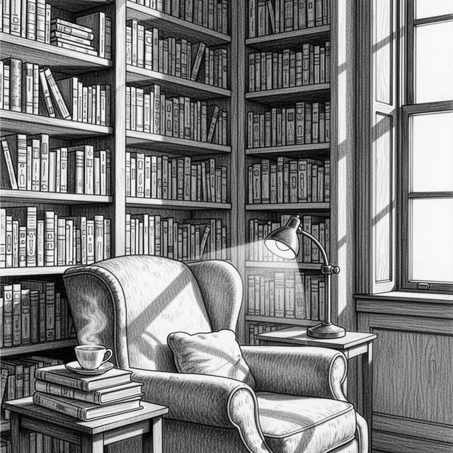 AI-Generated Library Drawings gallery