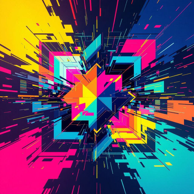 Glitch Wallpapers - Made With AI gallery