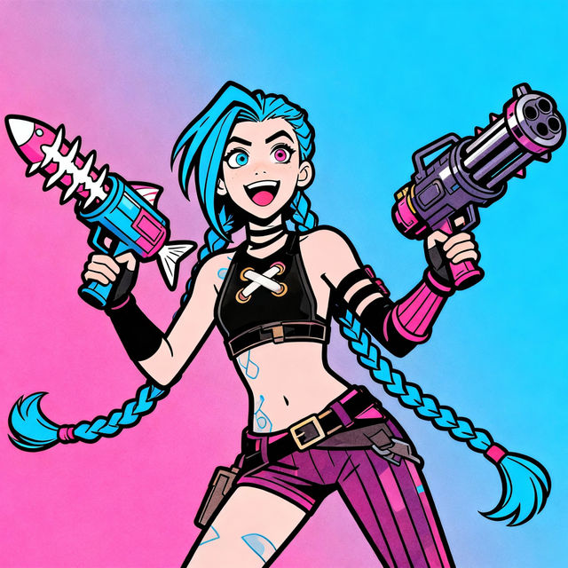 Jinx Drawings - Easy AI Art gallery