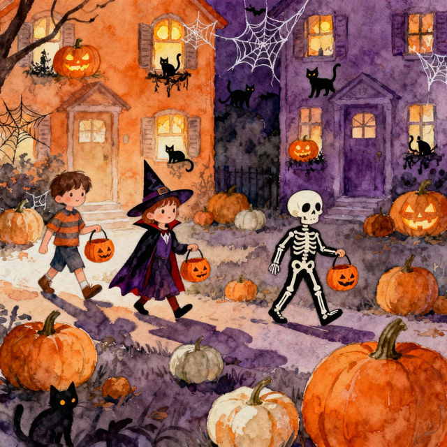 Trick or Treat Drawings - AI Generated gallery