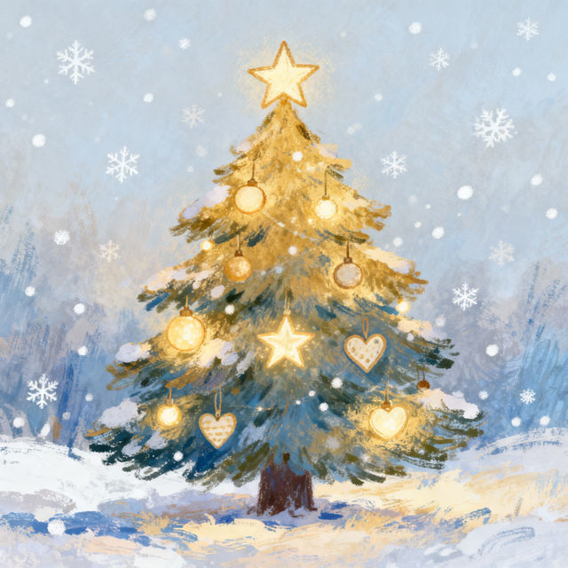 Drawing Of A Christmas Tree gallery