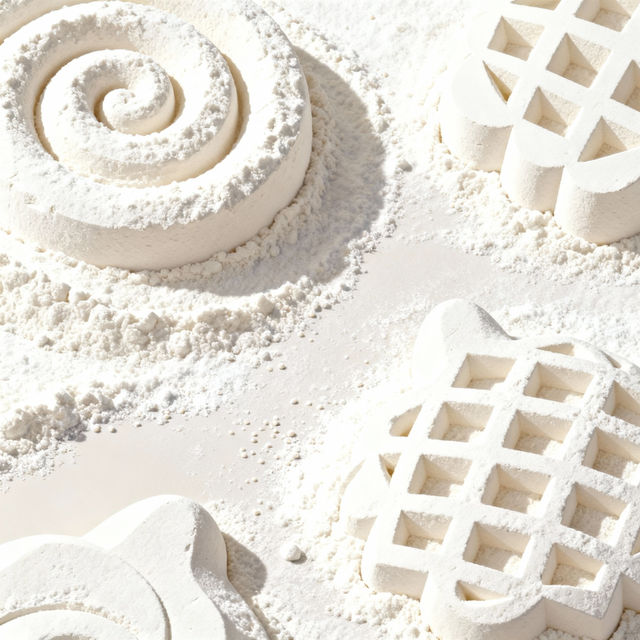 Flour Drawing Art - Created with AI gallery