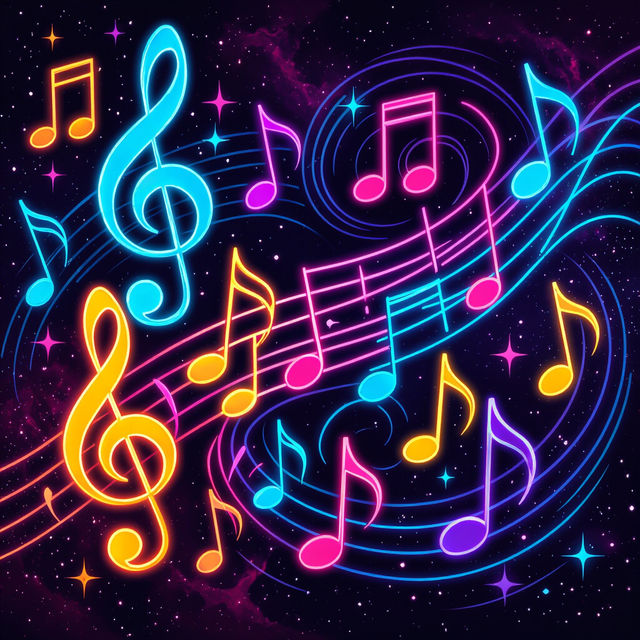 Wallpaper Music Notes - AI Generated gallery