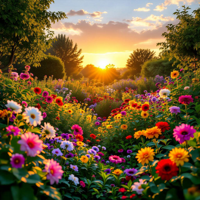 Flower Garden Pictures - Made With AI gallery