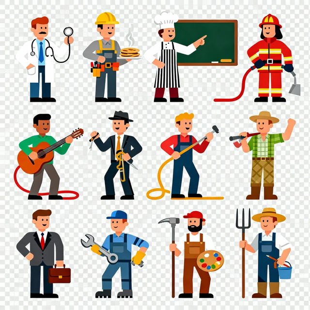 Man Clip Art - AI Generated gallery