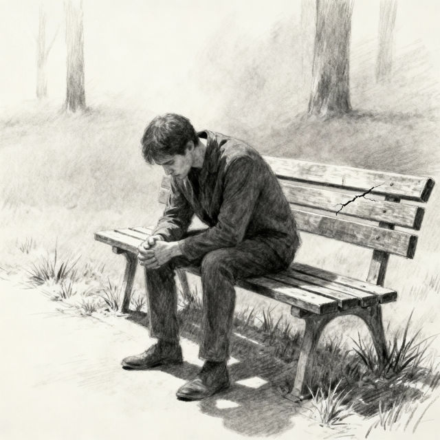 Person Sitting Drawings - AI Generated gallery